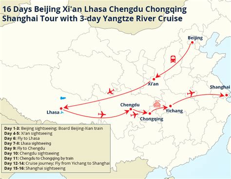 16 Days Beijing Xian Lhasa Chengdu Chongqing Shanghai Tour With 3 Day