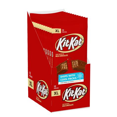 Buy Kit Kat Milk Chocolate Bulk Individually Wrapped Xl Wafer Candy Bars 45 Oz 12 Pieces