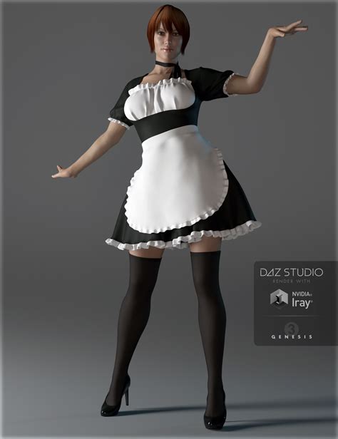 Maid Dress For Genesis 3 Female S Daz 3D