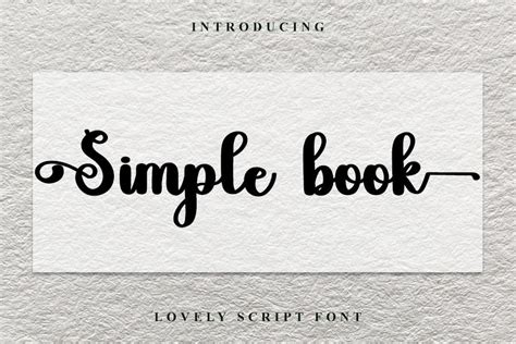 Simple Book Font Free And Premium Download