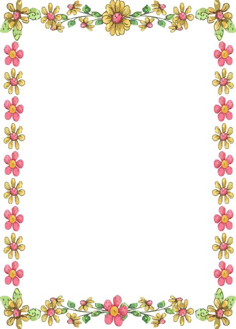 Flower Borders For Word Document Clipart Best