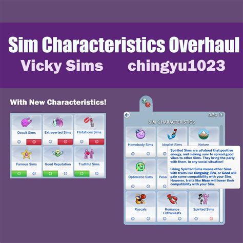Vicky Sims 💯 Chingyu1023 Sims 4 Traits