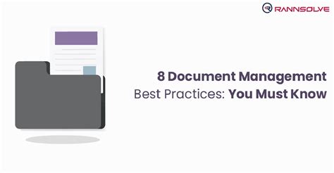 Know The Best Practices Of Document Management Rannsolve