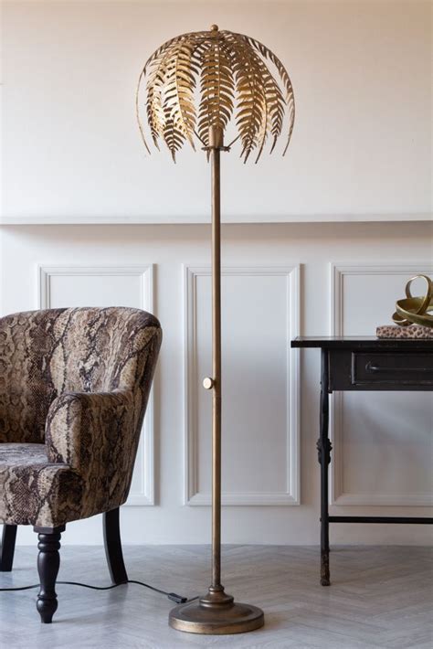 In some cases, a floor lamp increases the amount of ambient light in a room. Lifestyle image of the Fern Leaf Palm Tree Style Floor ...