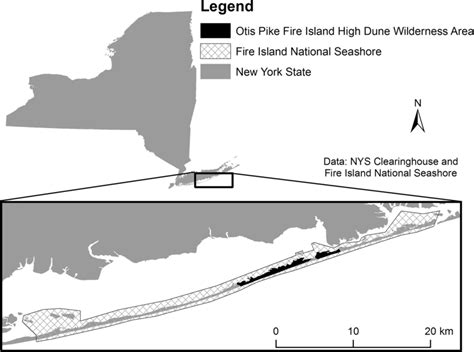 Fire Island National Seashore Is Located Off The Southern Coast Of Long Download Scientific
