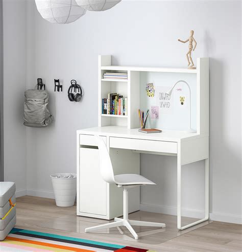 $8.00 coupon applied at checkout. MICKE Desk, white, 41 3/8x19 5/8". Add to cart! - IKEA in 2020 | Kids room desk, White desk ...