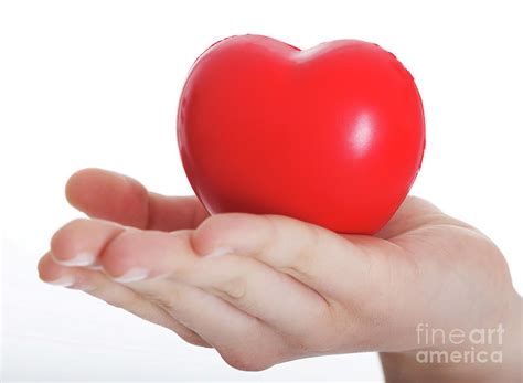 Red Heart Held On A Females Hand Photograph By Piotr Marcinski Fine