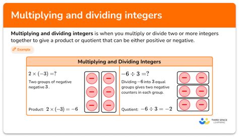 Multiplying And Dividing Integers Steps Examples And Questions