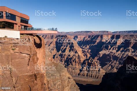 Skywalk Observatory At Grand Canyon West Rim Arizona Usa Stock Photo