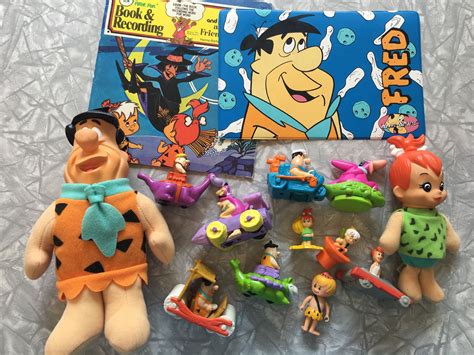 Huge Lot Of The Flintstones Toys And Plush Etsy Plush Dolls Plush