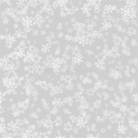 Abstract White Snowflake Pattern On Grey Background Black And White
