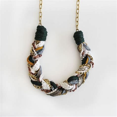 Make A Statement With Our Diy Chunky Braid Necklace Braided Necklace