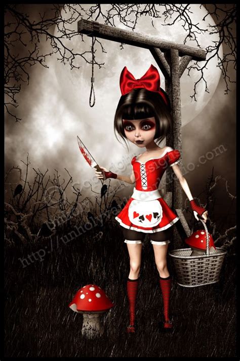 Unholyvaults Deviantart Gallery Dark Gothic Art Alice In Wonderland