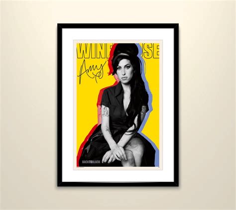 Amy Winehouse Poster Amy Winehouse Print Music Poster Back To Black