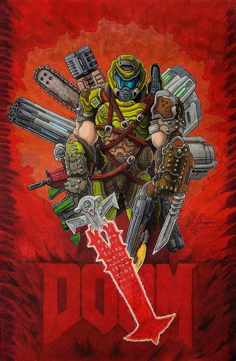 Doom Eternal Fan Art Doom Game Doom Videogame Doom