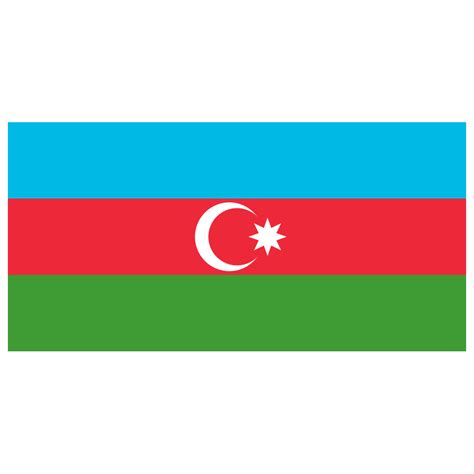 The azerbaijani flag is a vertical tricolour with in the center an emblem. AZ Azerbaijan Flag Icon | Public Domain World Flags ...