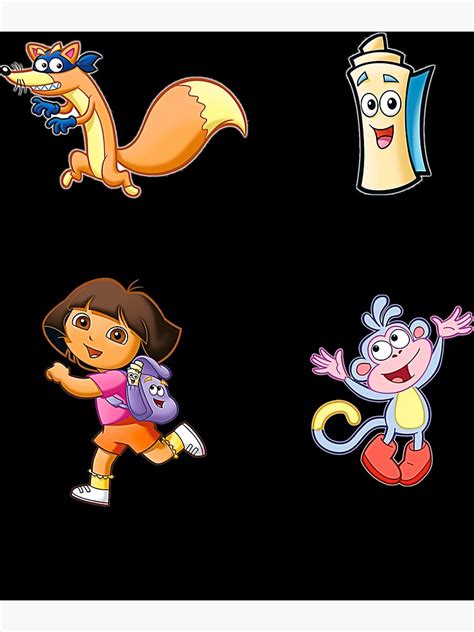 Dora The Explorer Boots Swiper Dora And Map Dora The Explorer Art