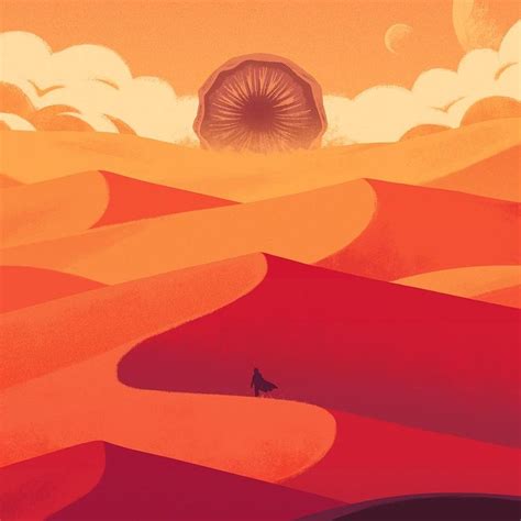 Arrakis Travel Poster Dune Art Dune Book Drawing Artwork