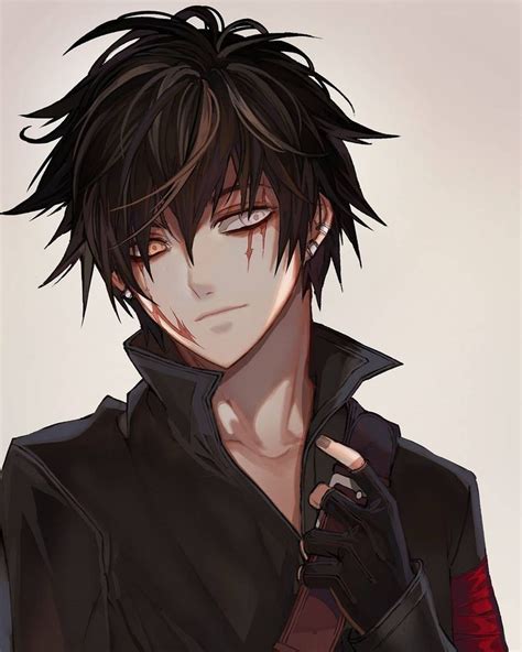 The name comes from an abbreviated form of the japanese word for animation. Anime boy black hair and different eye colors | Black ...