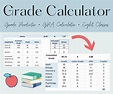 Student Grade Calculator Customizable Excel Spreadsheet - Etsy