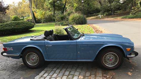 1974 Triumph Tr6 French Blue Convertible 25l 6cyl 4 Speed Classic