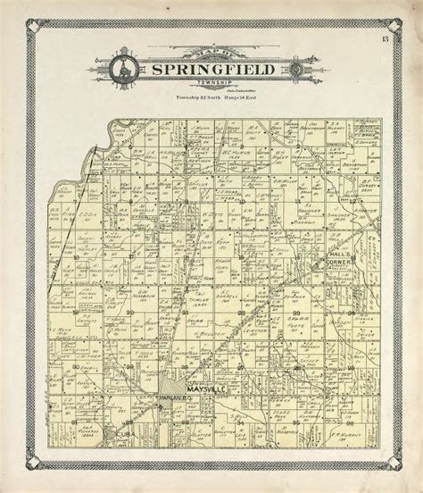 Map Of Springfield Township Library Of Congress