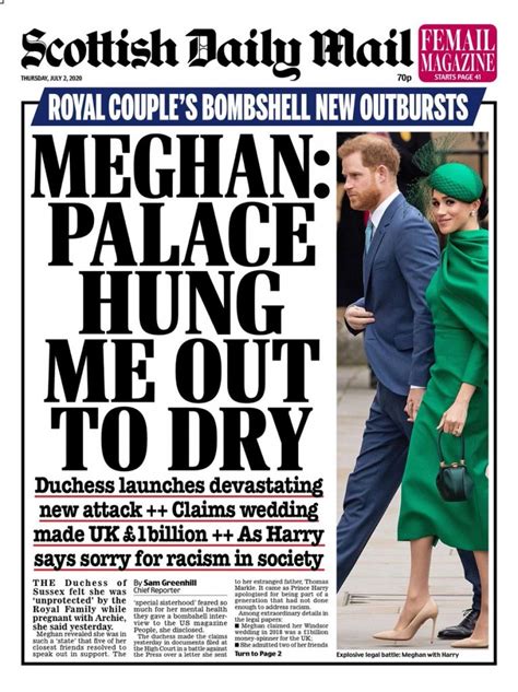 Daily Mail Front Page 2nd Of July 2020 Tomorrows Papers Today