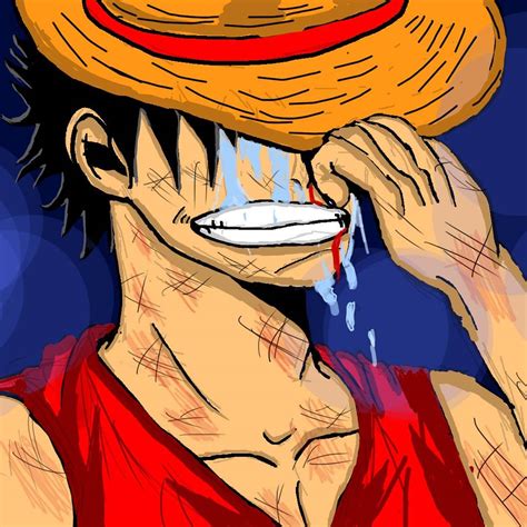 Luffy Crying By Xdrebrenan On Deviantart