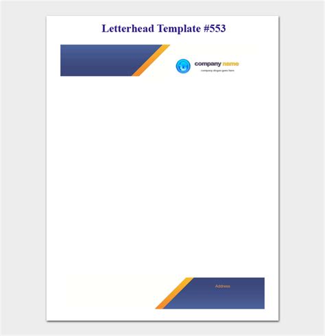 34 Free Letterhead Templates Editable And Printable In Word