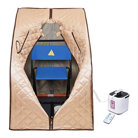 Yescom 2l Portable Steam Sauna Spa Full Body Sauna Tent Slim Home With Chair Remote Walmart