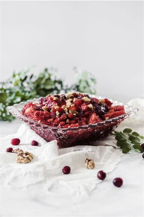 This cranberry jello salad is always on our holiday table. Cranberry Apple Jello Salad + Other Thanksgiving Side Dish Ideas | ANDERSON+GRANT