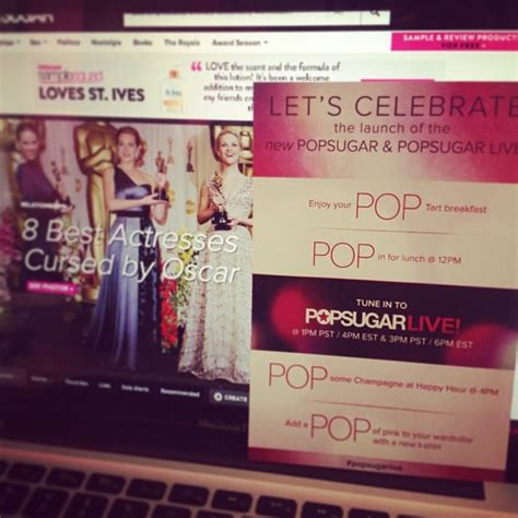 Excited About The Launch Of The New Popsugar And Popsugar Live