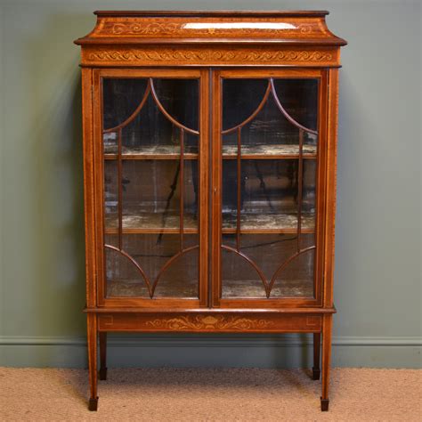 Display cabinets are mobile containers used to order the objects and items you want to display. Spectacular Exhibition Quality Maple & Co Inlaid Mahogany ...