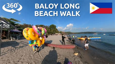 360 walk at baloy long beach in subic zambales 360 video youtube