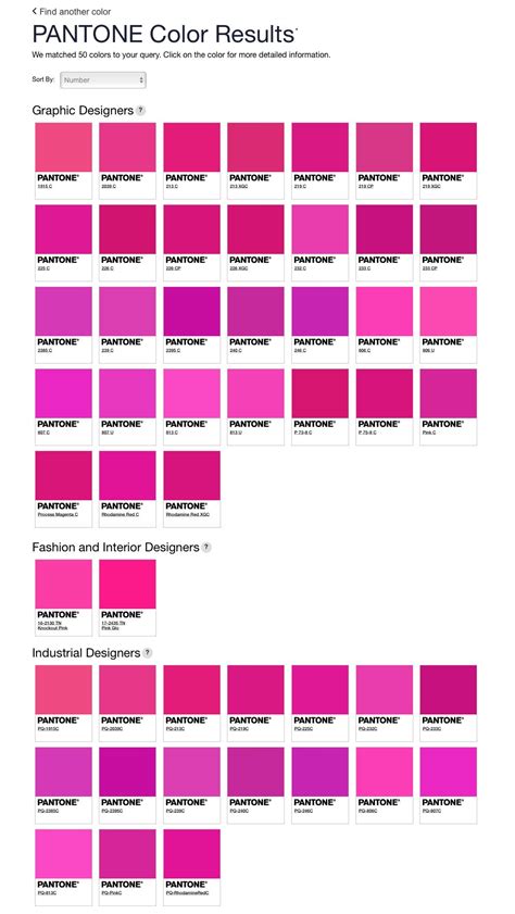 The New Pantone Color Finder Pantone Color Chart Pink Color Chart