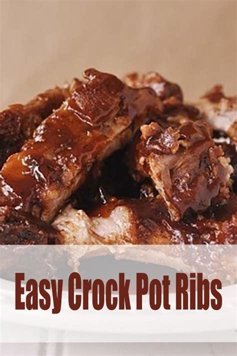How To Make Crock Pot Ribs At Home In Crockpot Ribs Easy