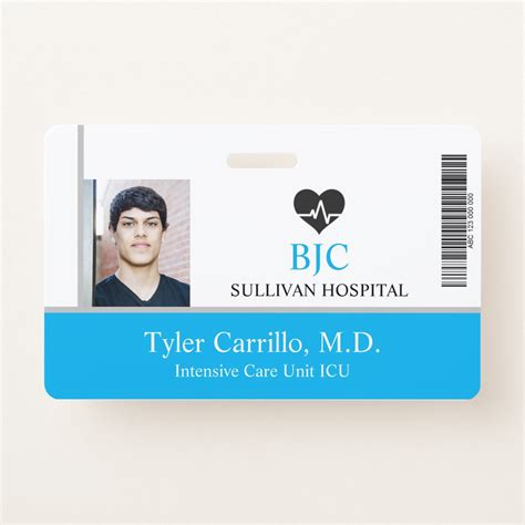 Hospitalhealthcare Employee Id Badge Zazzle