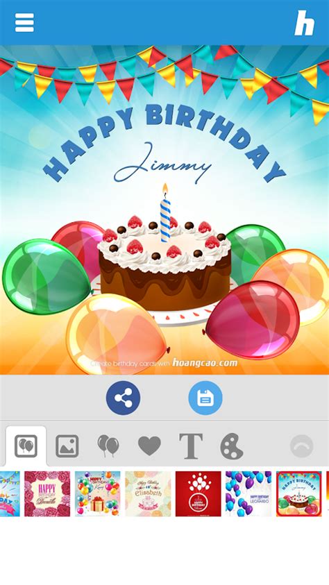 Make a printable birthday cards in minutes with picmonkey's printable birthday card maker tools. Happy Birthday Card Maker - Android Apps on Google Play