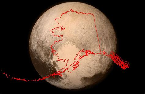 Pluto Vs Alaska Size Comparison Brilliant Maps