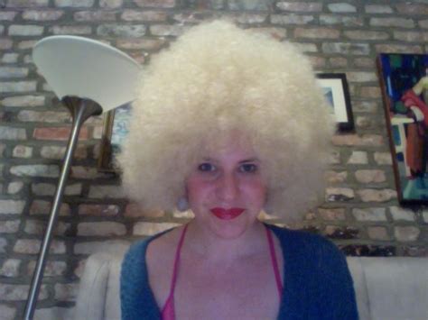 Local New York City White Lady Wears Afro Wig Takes Photos With Black