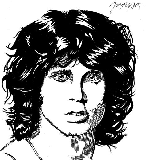 Jim Morrison In Pen By Tweej On Deviantart
