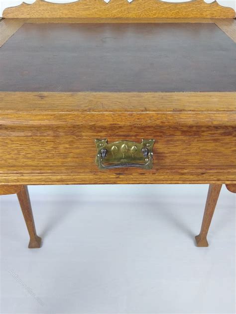 Arts And Crafts Desk With Sliding Top Antiques Atlas