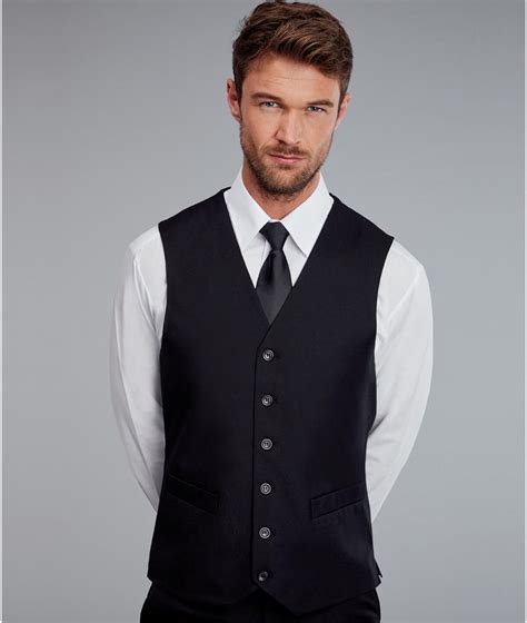 Disley Mens Black Polyester Waistcoat Suits And Tailoring From Garment