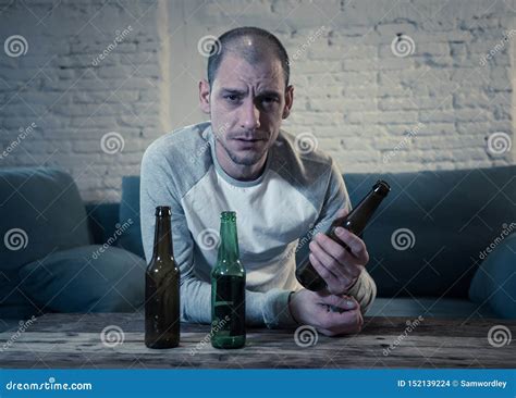 People Depression Men And Alcohol Addiction Concept Depressed Man