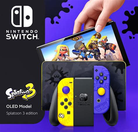 Nintendo Switch Oled Splatoon 3 Edition Concept Splatoon