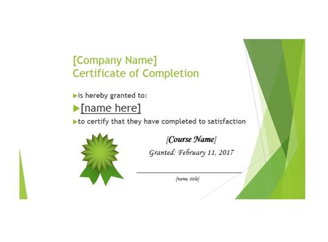 Awarding certificates for the completion of a course, programme, term of service or otherwise is a ritual that most companies and institutions follow, and these sample printable certificates are often essential to prove that one has indeed completed the. 40 Fantastic Certificate of Completion Templates [Word ...
