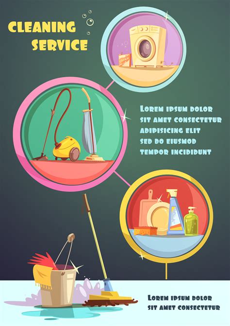 Cleaning Infographic Set 478069 Vector Art At Vecteezy