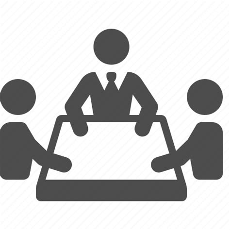 Businessmen Conference Meeting Men People Table Team Icon