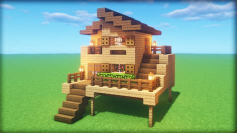 Here is a simple yet elegant wood house built by nightwolf. Minecraft Tutorial: How To Make A Ultimate Easy Wooden ...