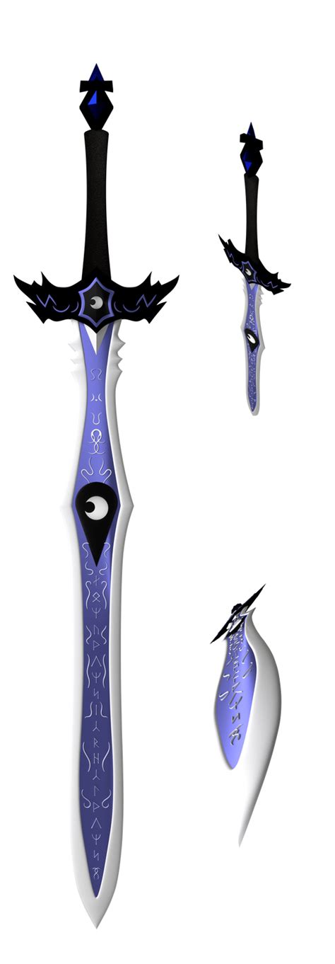 3d Lunar Sword By Sallemcat On Deviantart